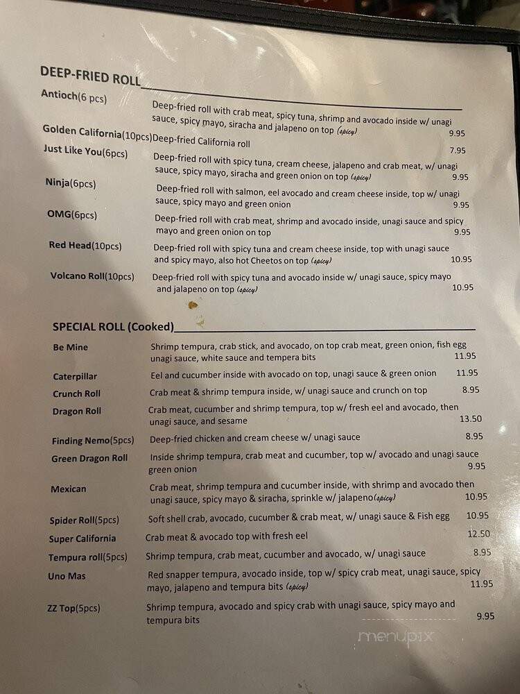 Kabuki Sushi - Antioch, CA menu_pic