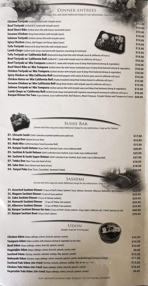Kanpai Sushi - Antioch, CA menu_pic