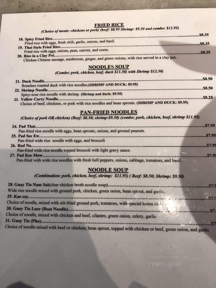Sawaddee Thai Cuisine - Antioch, CA menu_pic