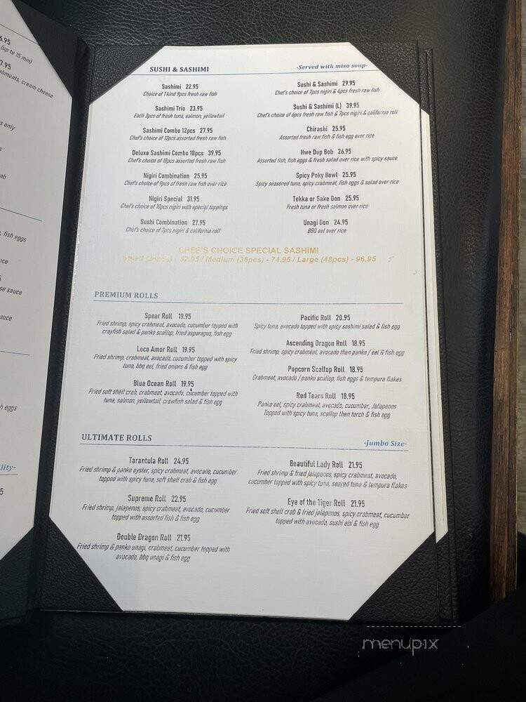 Bluefin - Brentwood, CA menu_pic