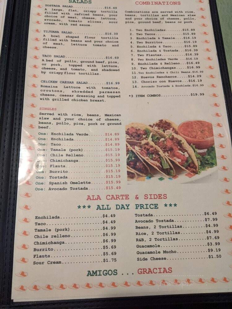Casa Mexico - Livermore, CA menu_pic