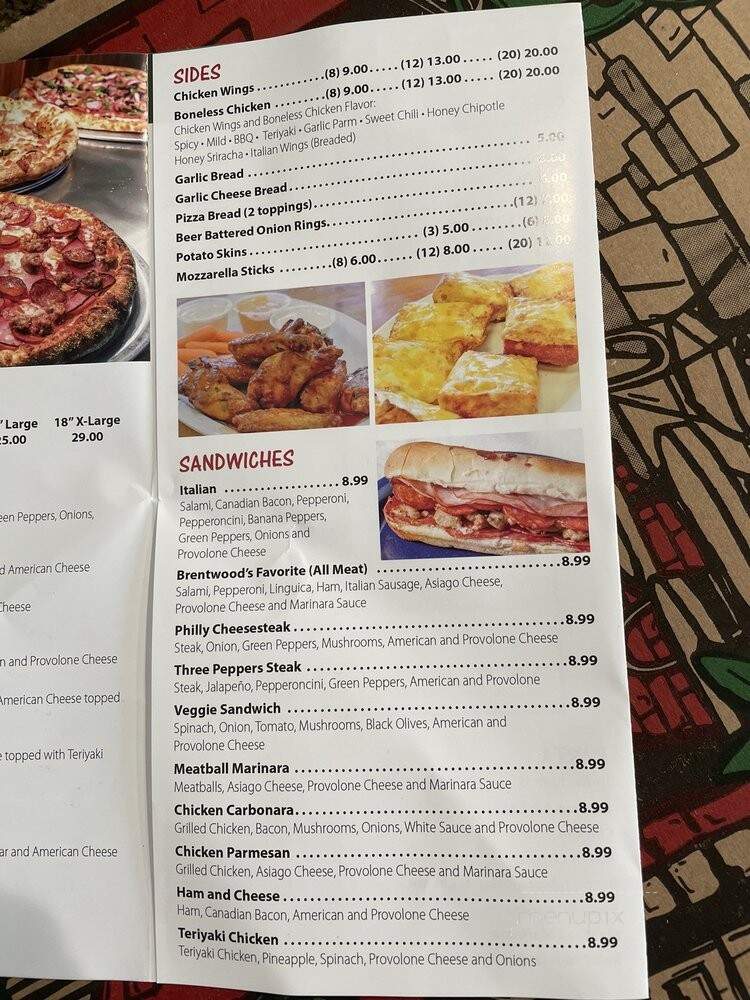 Aladino's Pizza - Brentwood, CA menu_pic