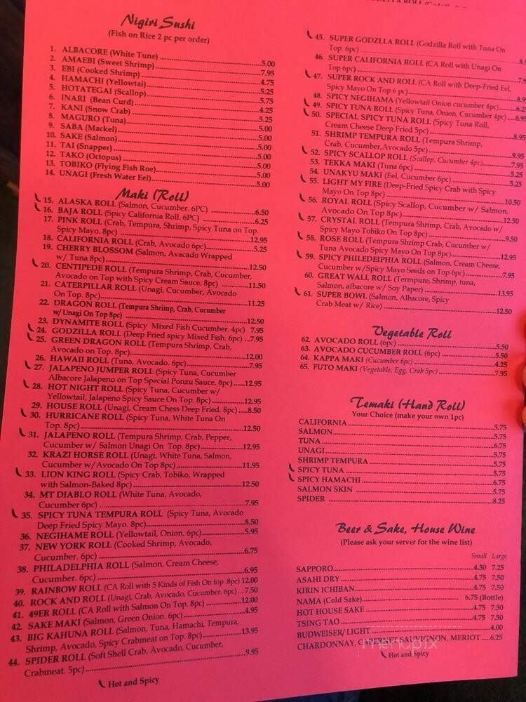 Dragon City - Brentwood, CA menu_pic