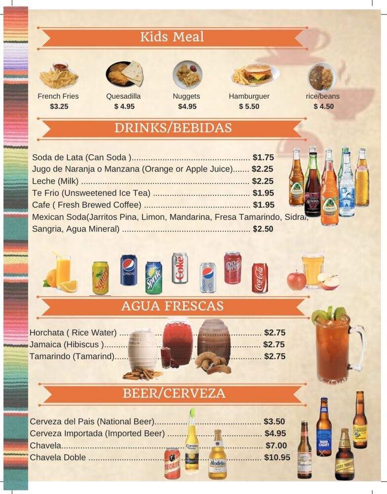 Carlito's - Salinas, CA menu_pic