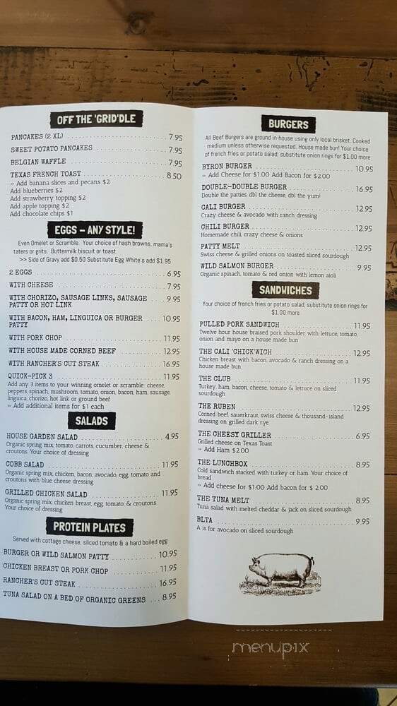 Byron Inn Restaurant - Byron, CA menu_pic