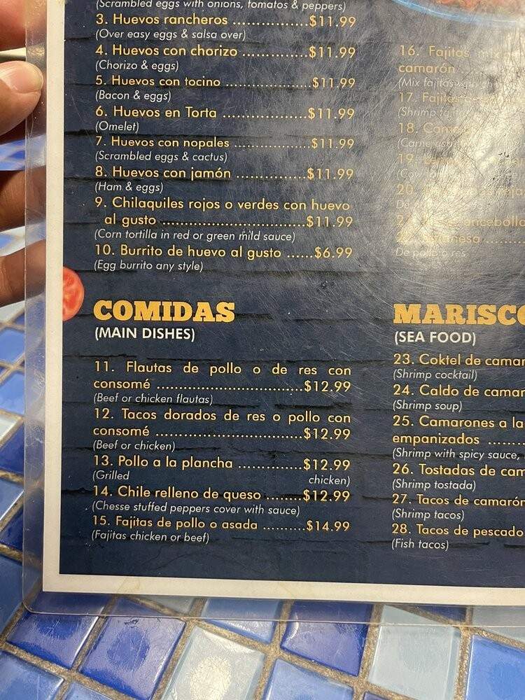Eva's Cafe - Salinas, CA menu_pic