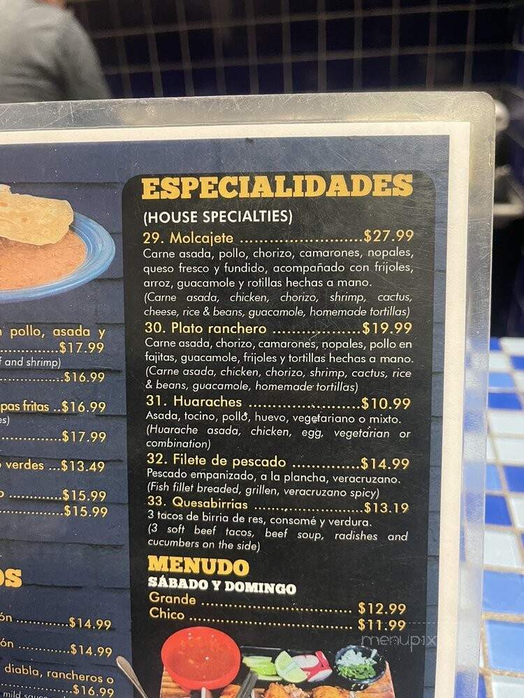 Eva's Cafe - Salinas, CA menu_pic