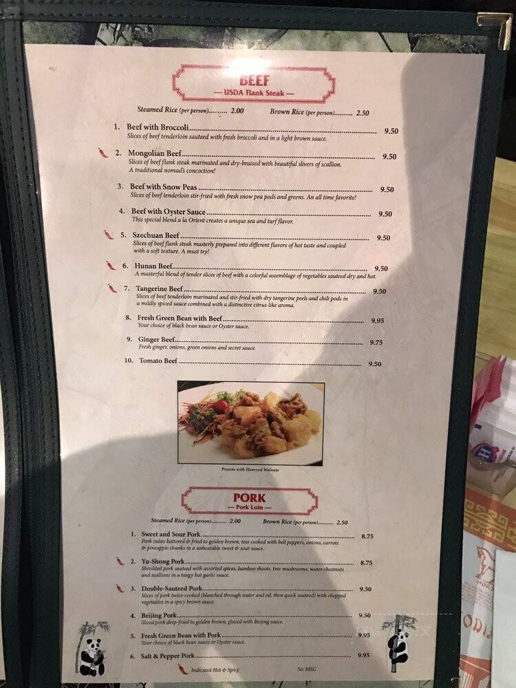 Orient Restaurant - Carmichael, CA menu_pic
