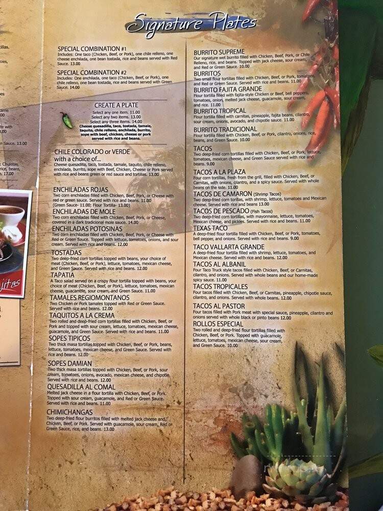 Damian Restaurant - Modesto, CA menu_pic