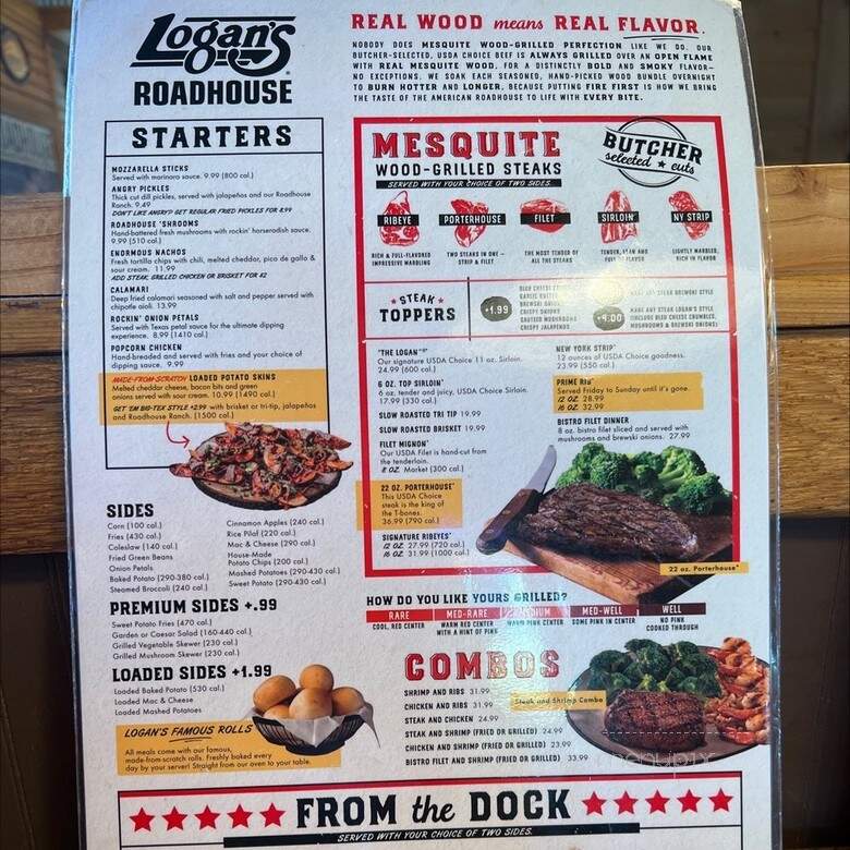 Logan's Roadhouse - Chico, CA menu_pic
