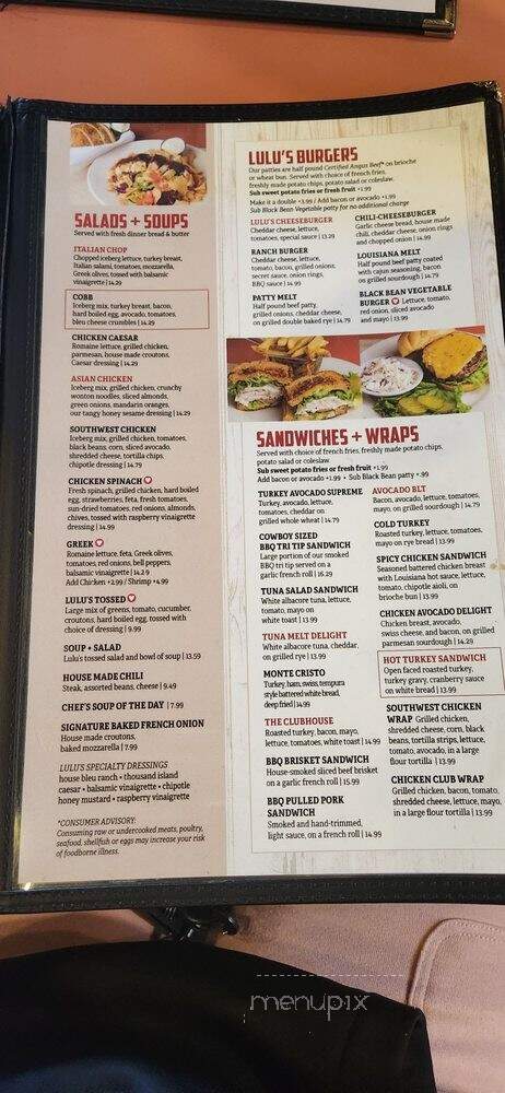 Lulu's Restaurant - Van Nuys, CA menu_pic