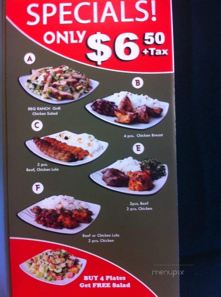 Continental Grill - North Hollywood, CA menu_pic
