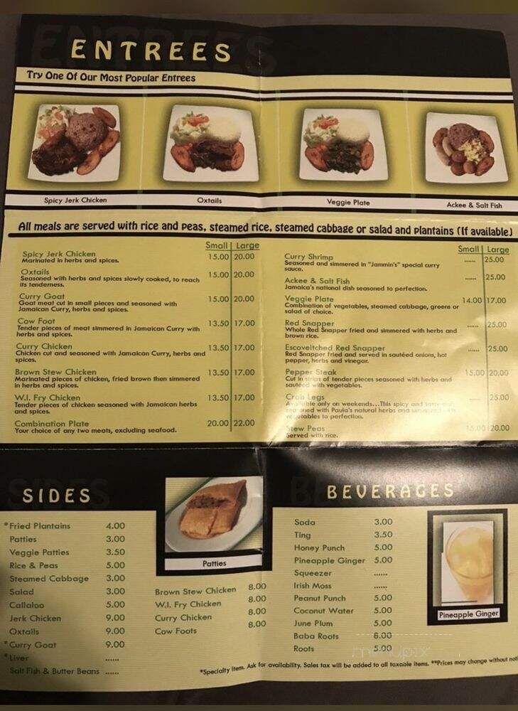 Wi Jammin Caribbean Restaurant - Los Angeles, CA menu_pic