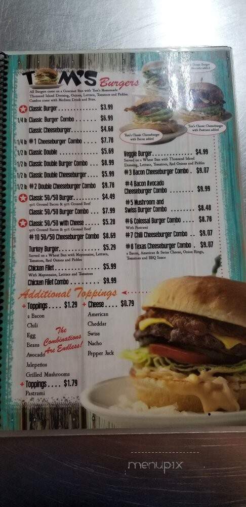 Tom's Burgers - Lynwood, CA menu_pic