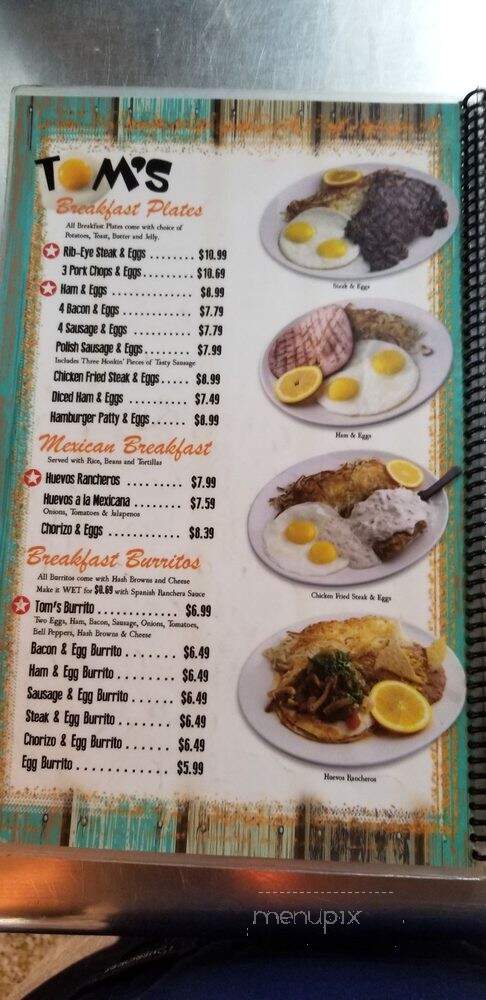 Tom's Burgers - Lynwood, CA menu_pic