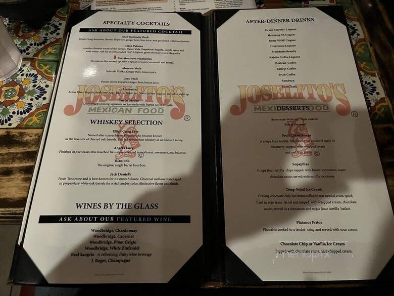 Joselito's Mexican Food - Montrose, CA menu_pic