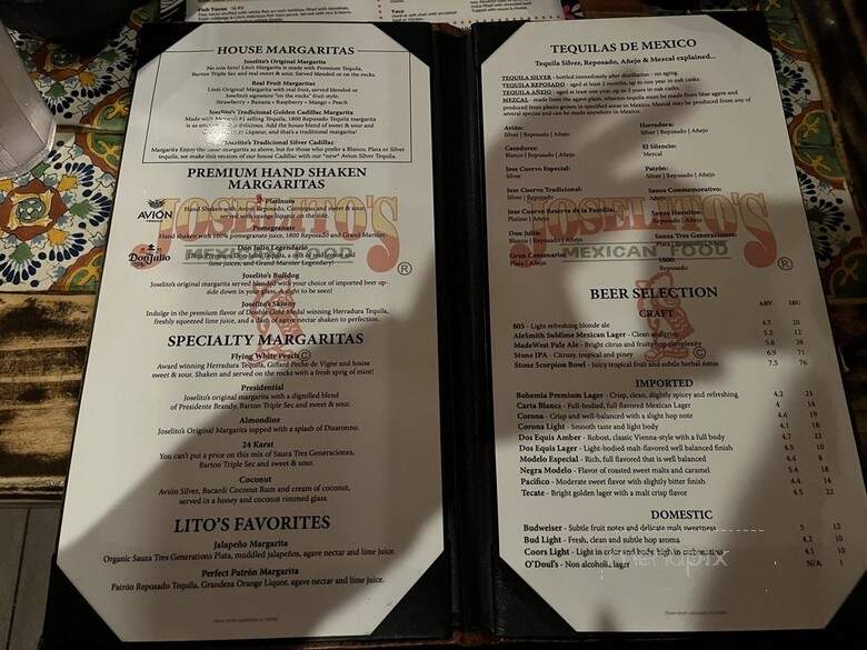 Joselito's Mexican Food - Montrose, CA menu_pic
