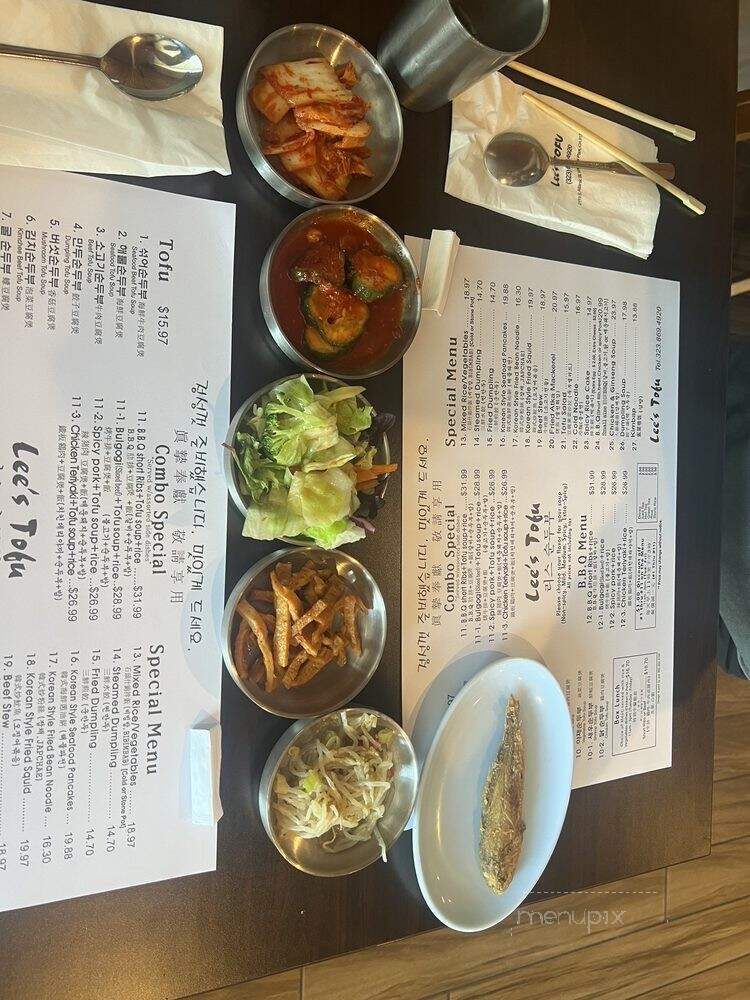 Lee's Tofu - Monterey Park, CA menu_pic