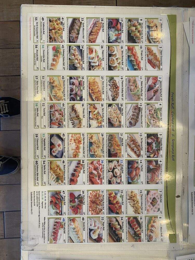 Niko Niko Sushi - Costa Mesa, CA menu_pic