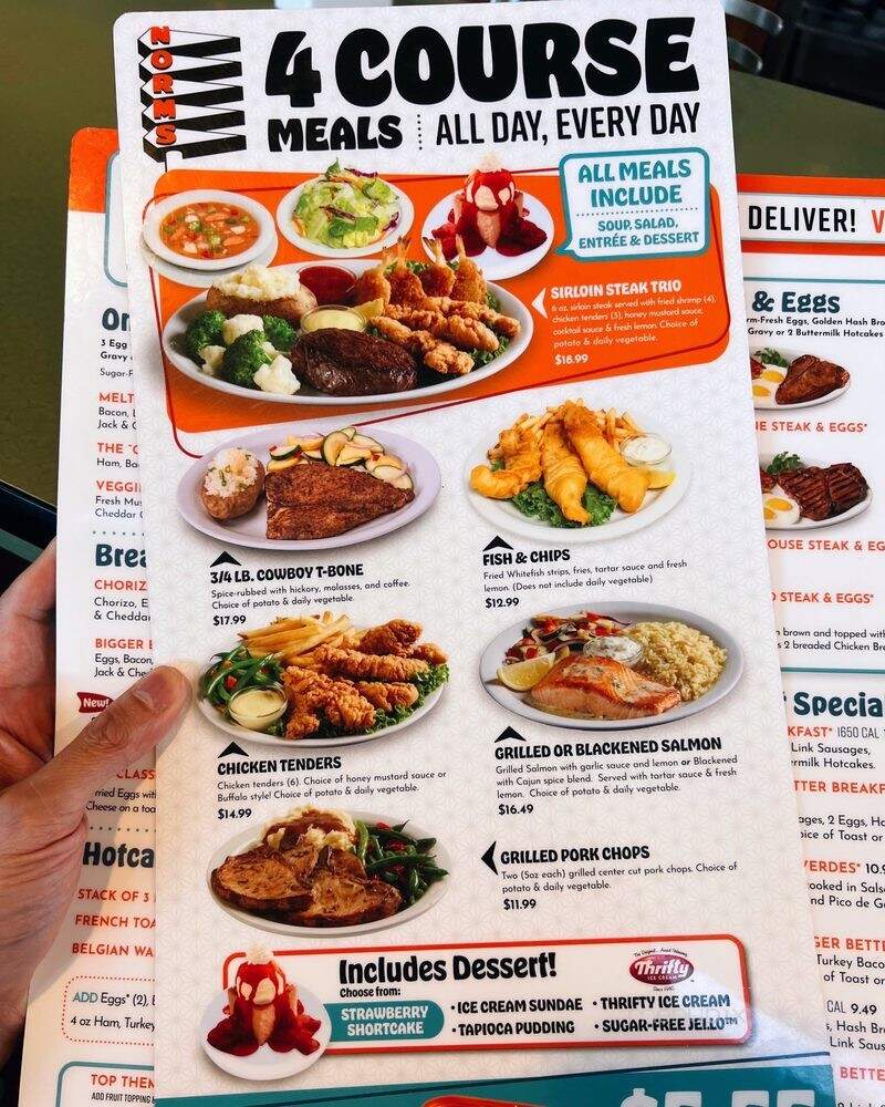 Norm's Restaurant - Costa Mesa, CA menu_pic