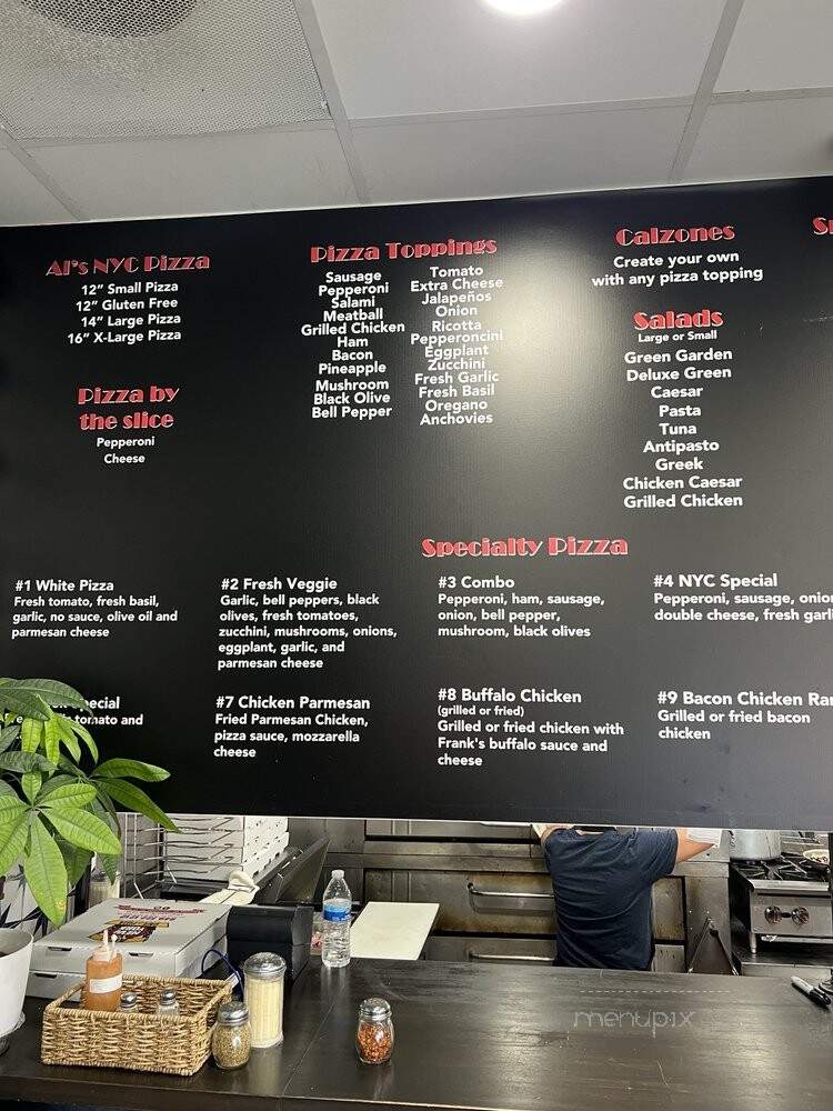 Al's New York Cafe - Costa Mesa, CA menu_pic