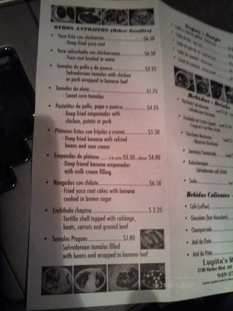 Lupita's Restaurant - Costa Mesa, CA menu_pic