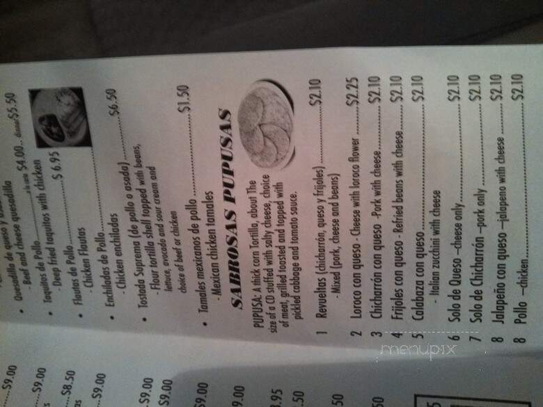 Lupita's Restaurant - Costa Mesa, CA menu_pic