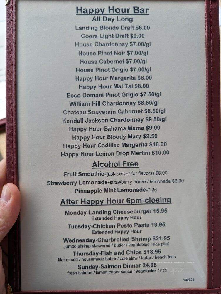 Newport Landing Restaurant - Newport Beach, CA menu_pic
