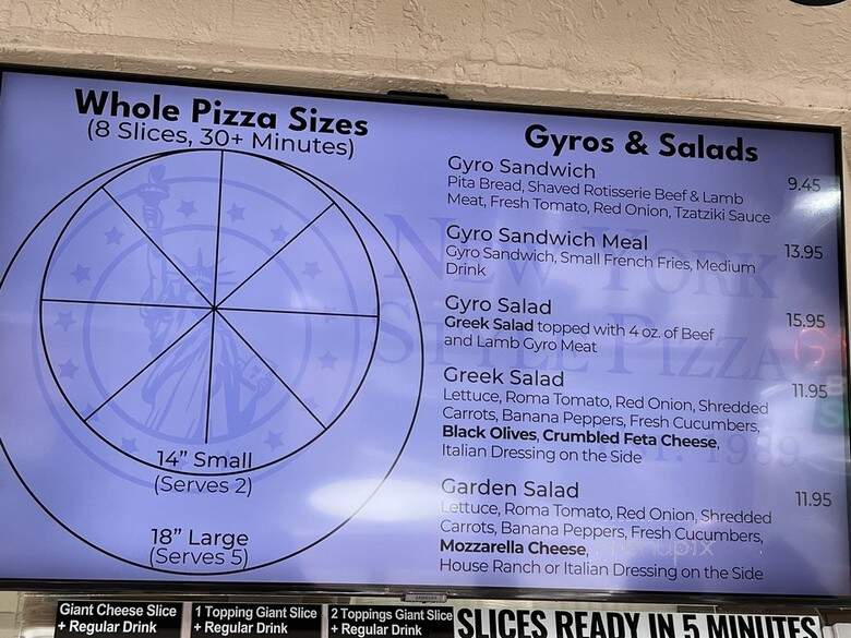 New York Style Pizza - Newport Beach, CA