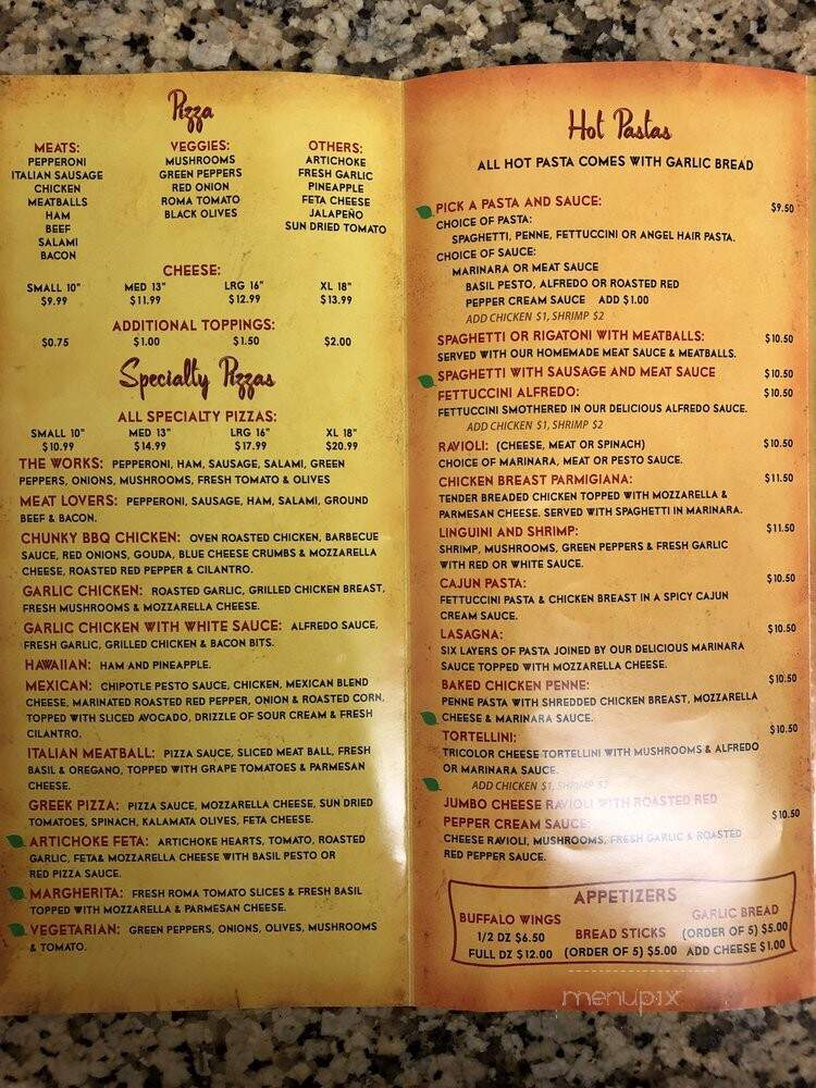 Main Street Pizza & Cafe - Irvine, CA menu_pic