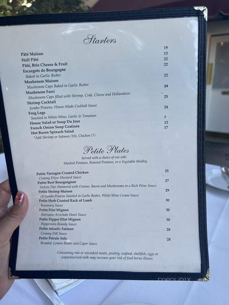 L'Hirondelle - San Juan Capistrano, CA menu_pic