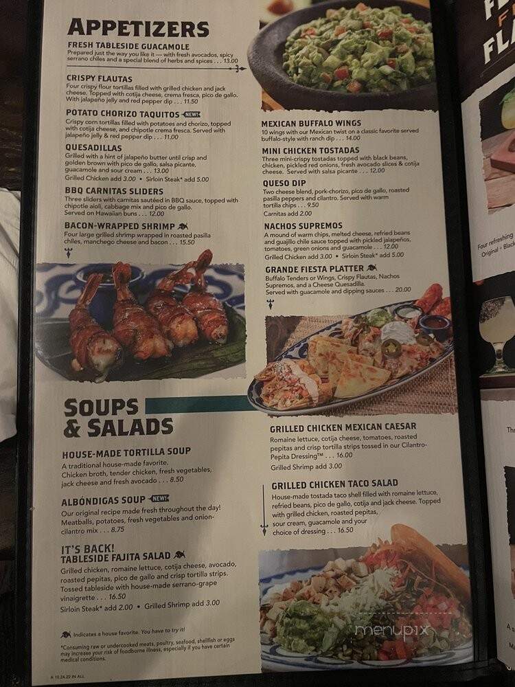 El Torito Mexican Grill - Irvine, CA menu_pic