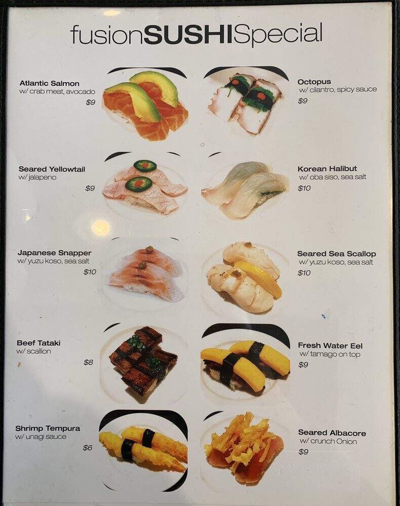Kingyo Sushi - Newport Beach, CA menu_pic