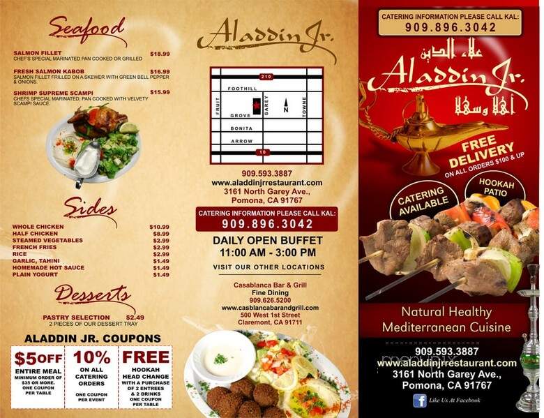 Aladdin Jr - Pomona, CA menu_pic