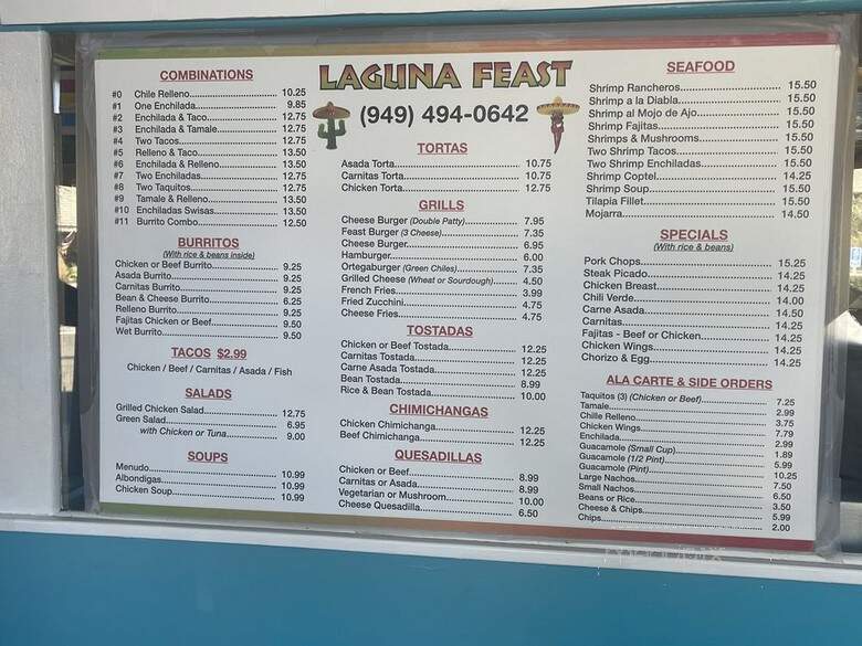 Laguna Feast - Laguna Beach, CA menu_pic