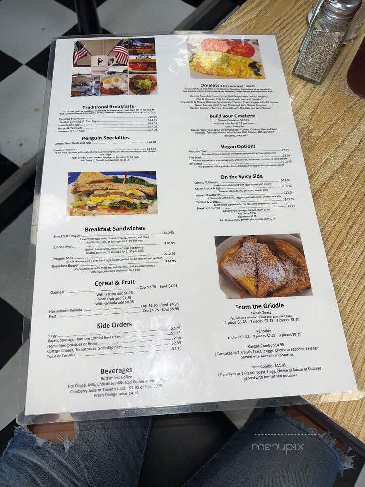 Penguin Cafe - Laguna Beach, CA menu_pic