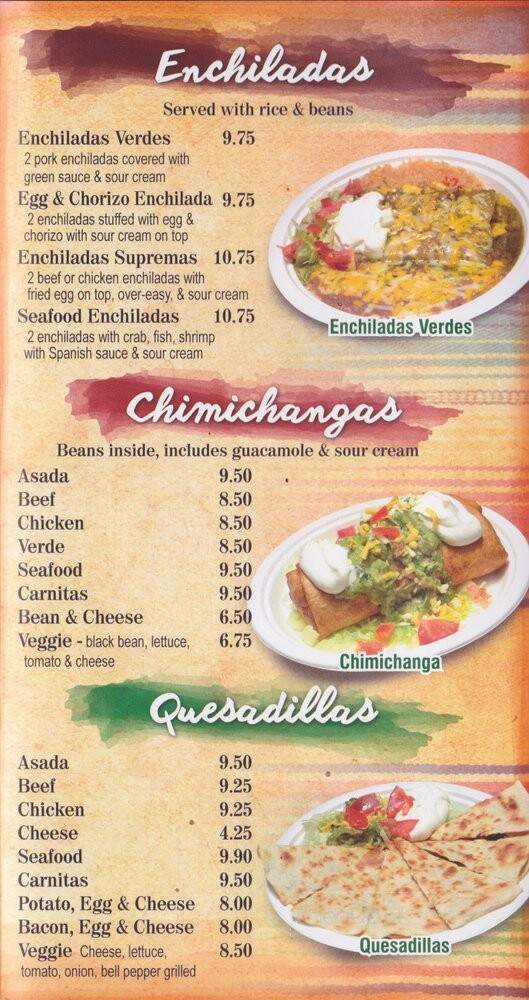 Adolfo's Mexican Food - Laguna Beach, CA menu_pic