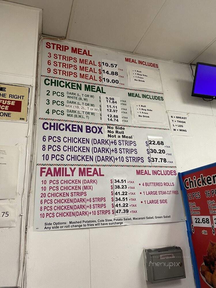 Donahoo's Golden Chicken - Pomona, CA menu_pic