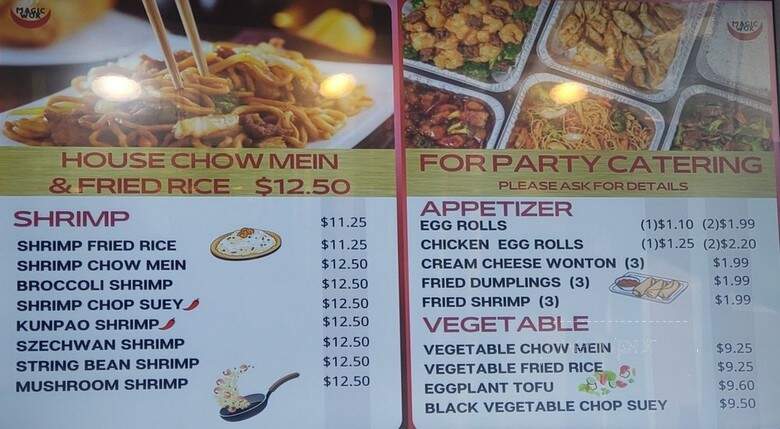 Magic Wok - Chino Hills, CA menu_pic