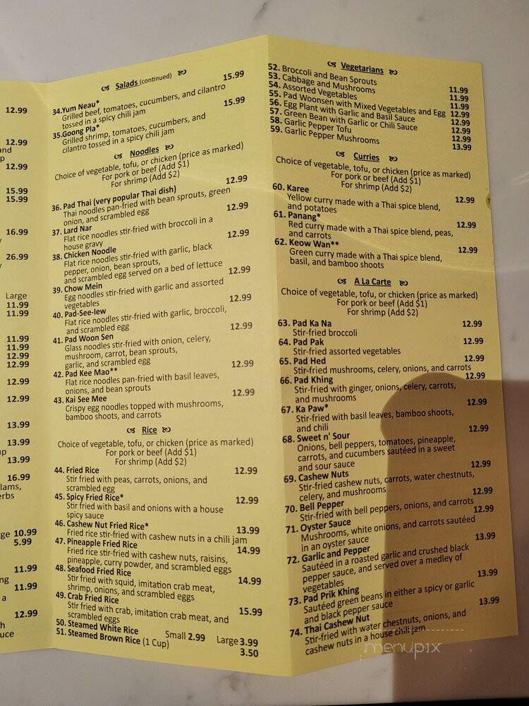 Thai Orchid Garden - Pomona, CA menu_pic