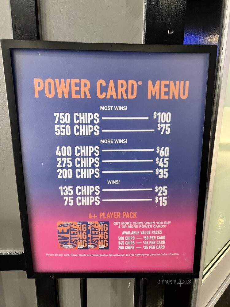 Dave & Buster's - Irvine, CA menu_pic