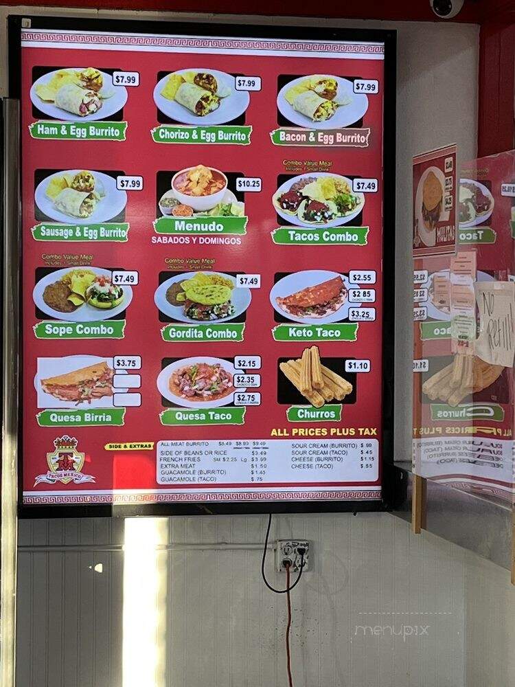 Tacos Mexico - Pomona, CA menu_pic