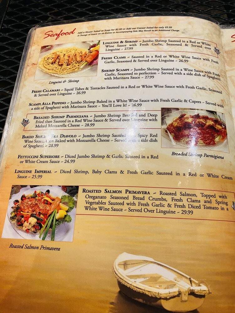 Peppino's Italian Restaurants - Aliso Viejo, CA menu_pic