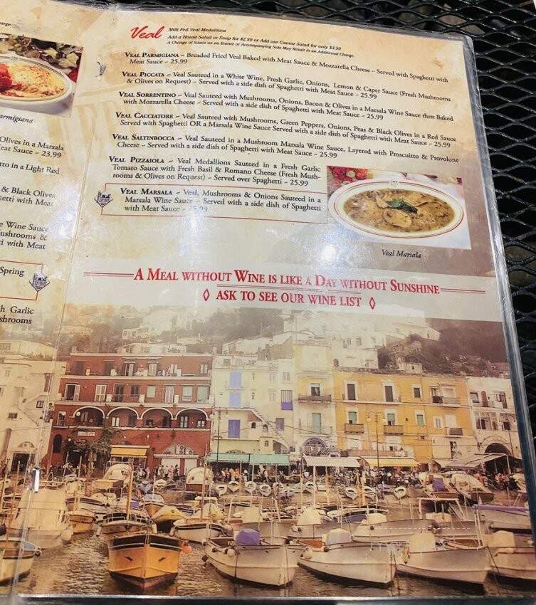 Peppino's Italian Restaurants - Aliso Viejo, CA menu_pic