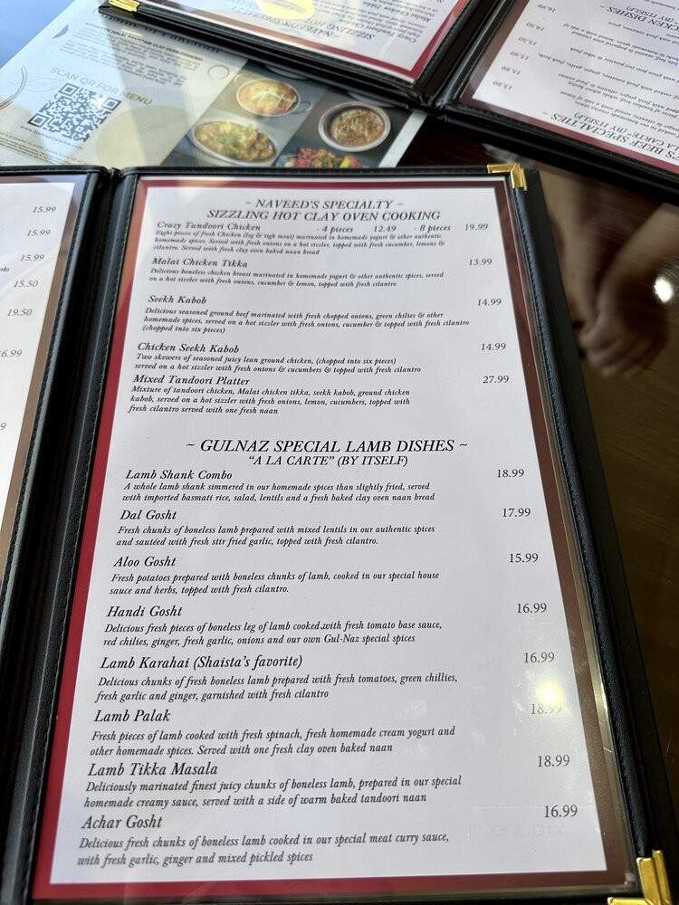 Gul Naz Cuisine Of Pakistan - Colton, CA menu_pic