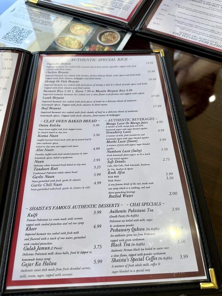 Gul Naz Cuisine Of Pakistan - Colton, CA menu_pic