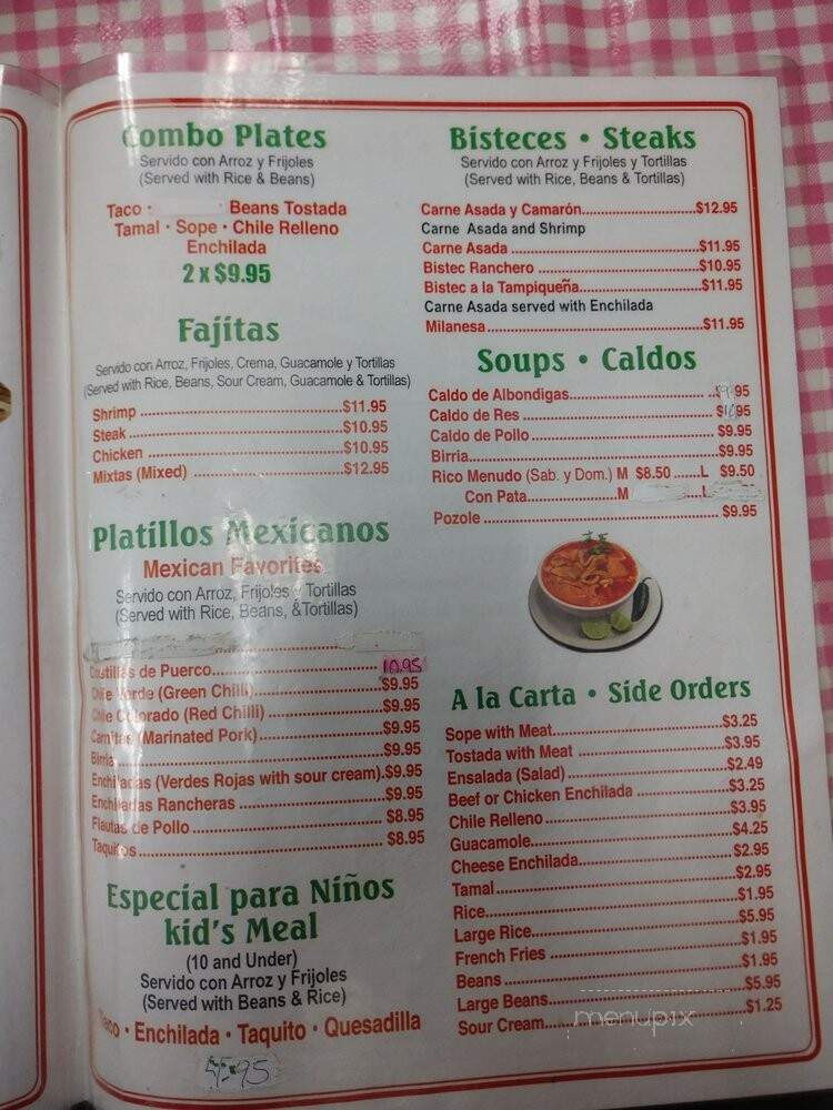 Jalisco Mexican Food - Pomona, CA menu_pic