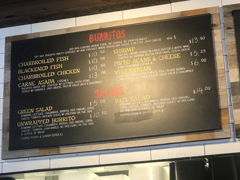 Baja Fish Tacos - Laguna Niguel, CA menu_pic
