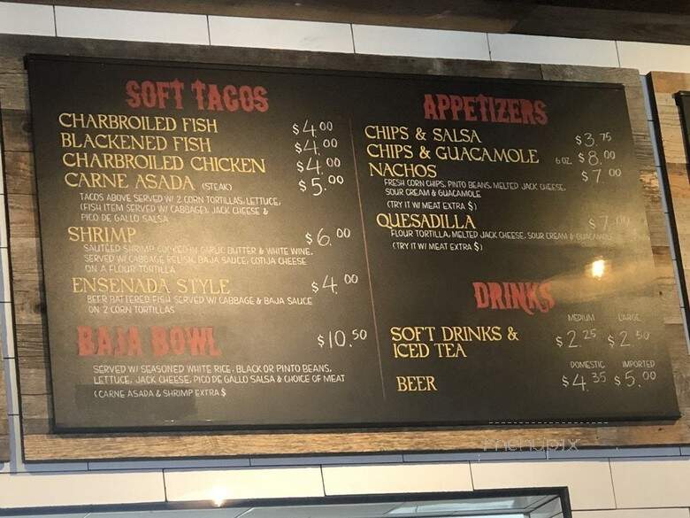 Baja Fish Tacos - Laguna Niguel, CA menu_pic