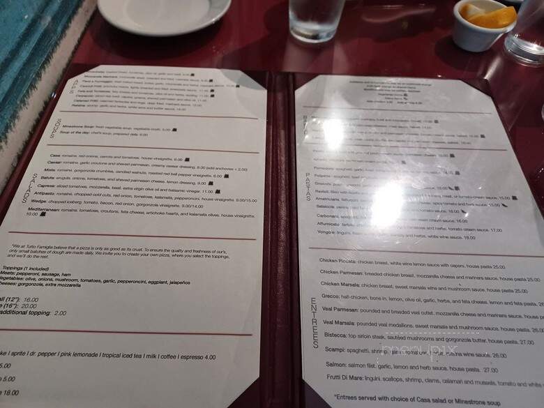 Tutto Famigila - Lake Forest, CA menu_pic